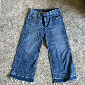 Ann Taylor Wide Leg Crop Jeans